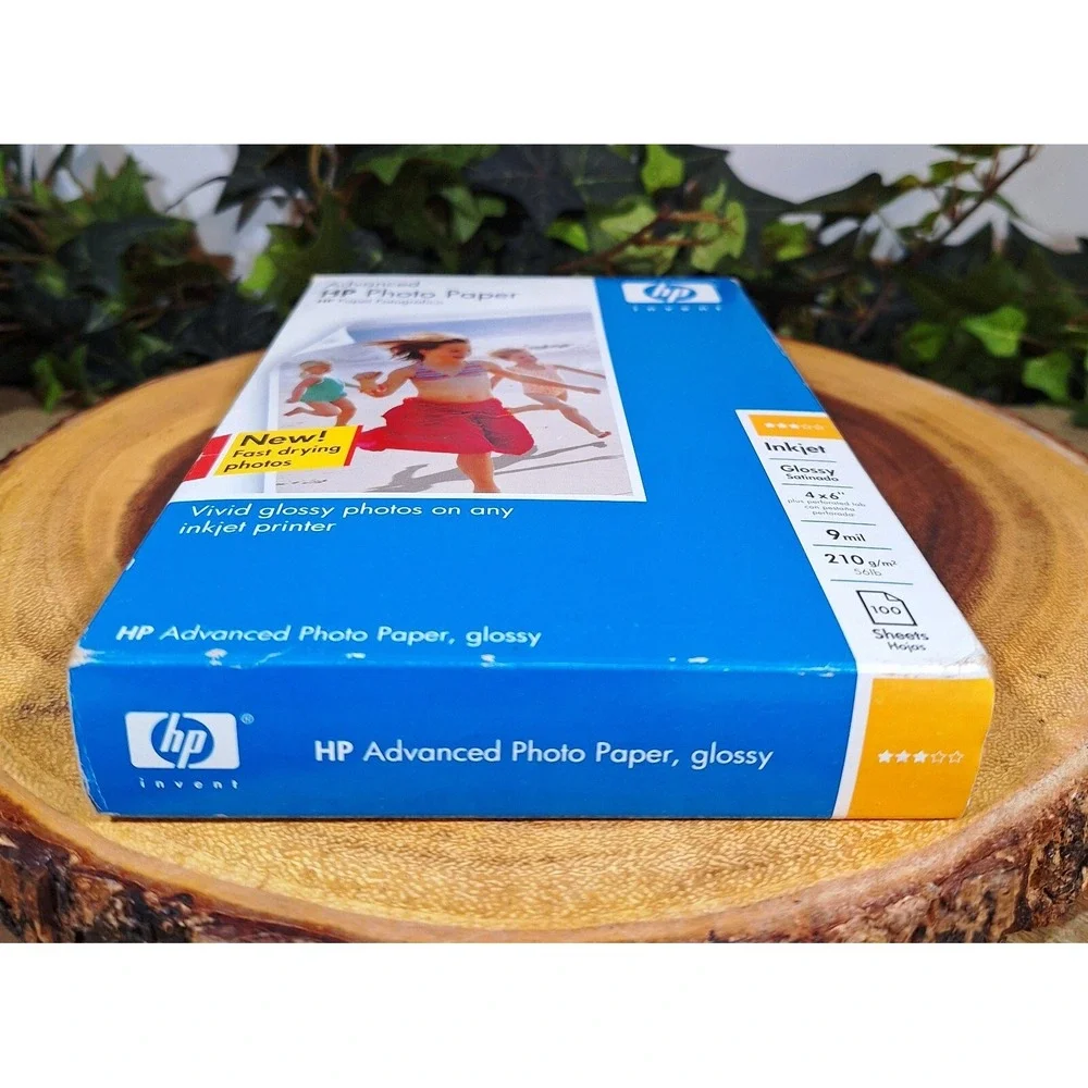 Lot of 2 HP Advanced Glossy Inkjet Photo Paper 100 Sheets 4 x 6